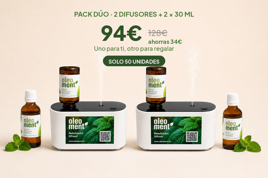 Pack Dúo · 2 Difusores + 2 frascos Oleoment 30ml